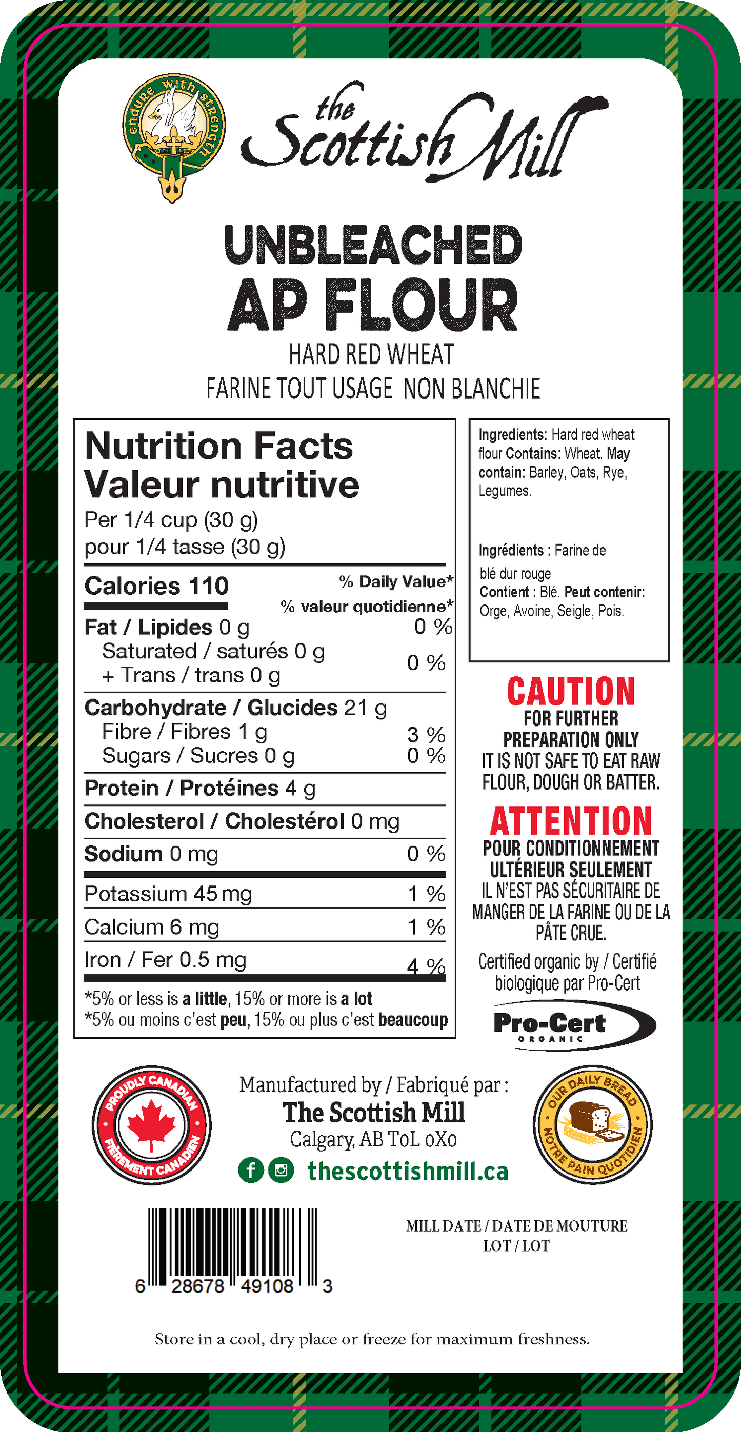 Organic Unbleached All-Purpose Flour - Chinook