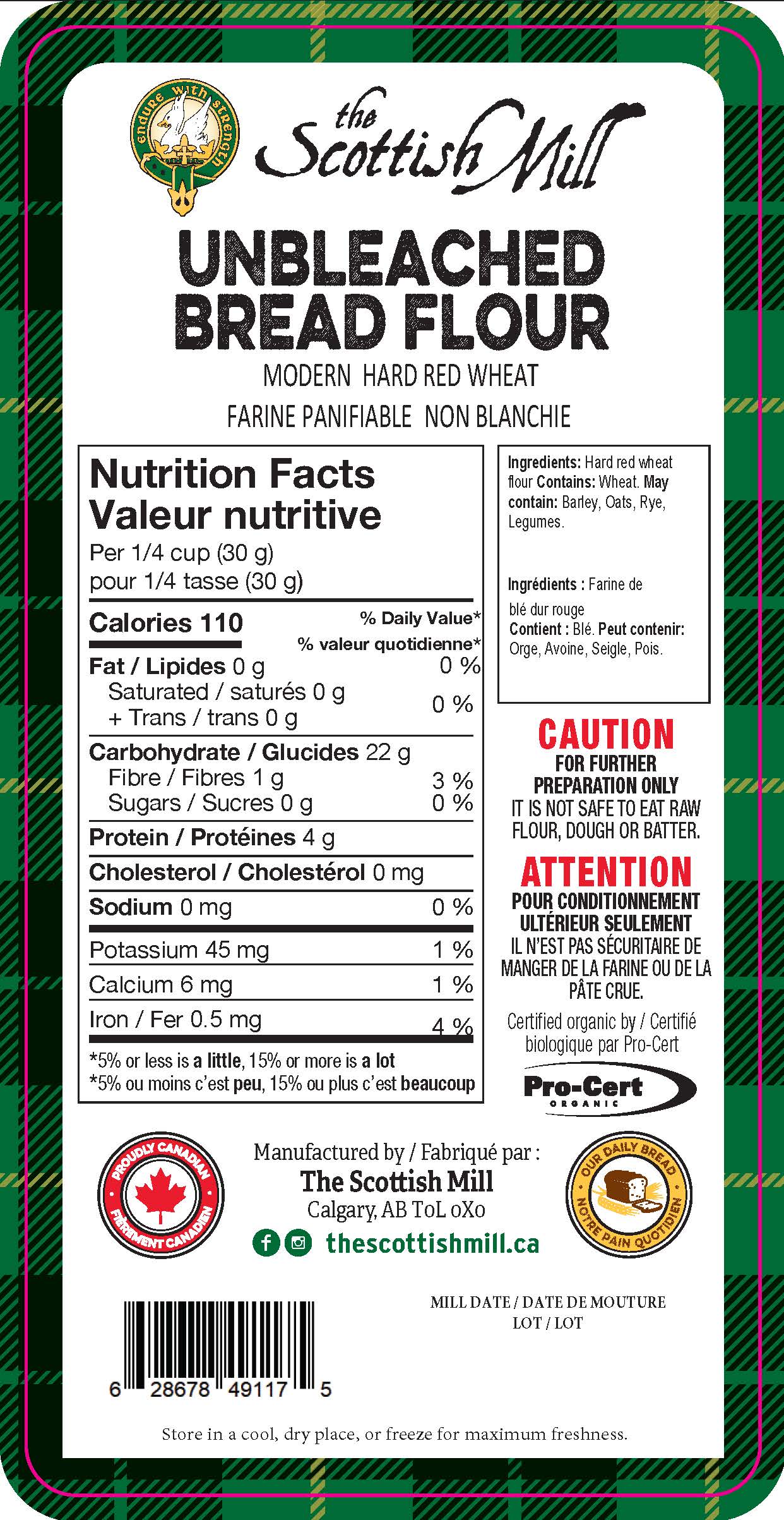 Organic Unbleached Bread Flour