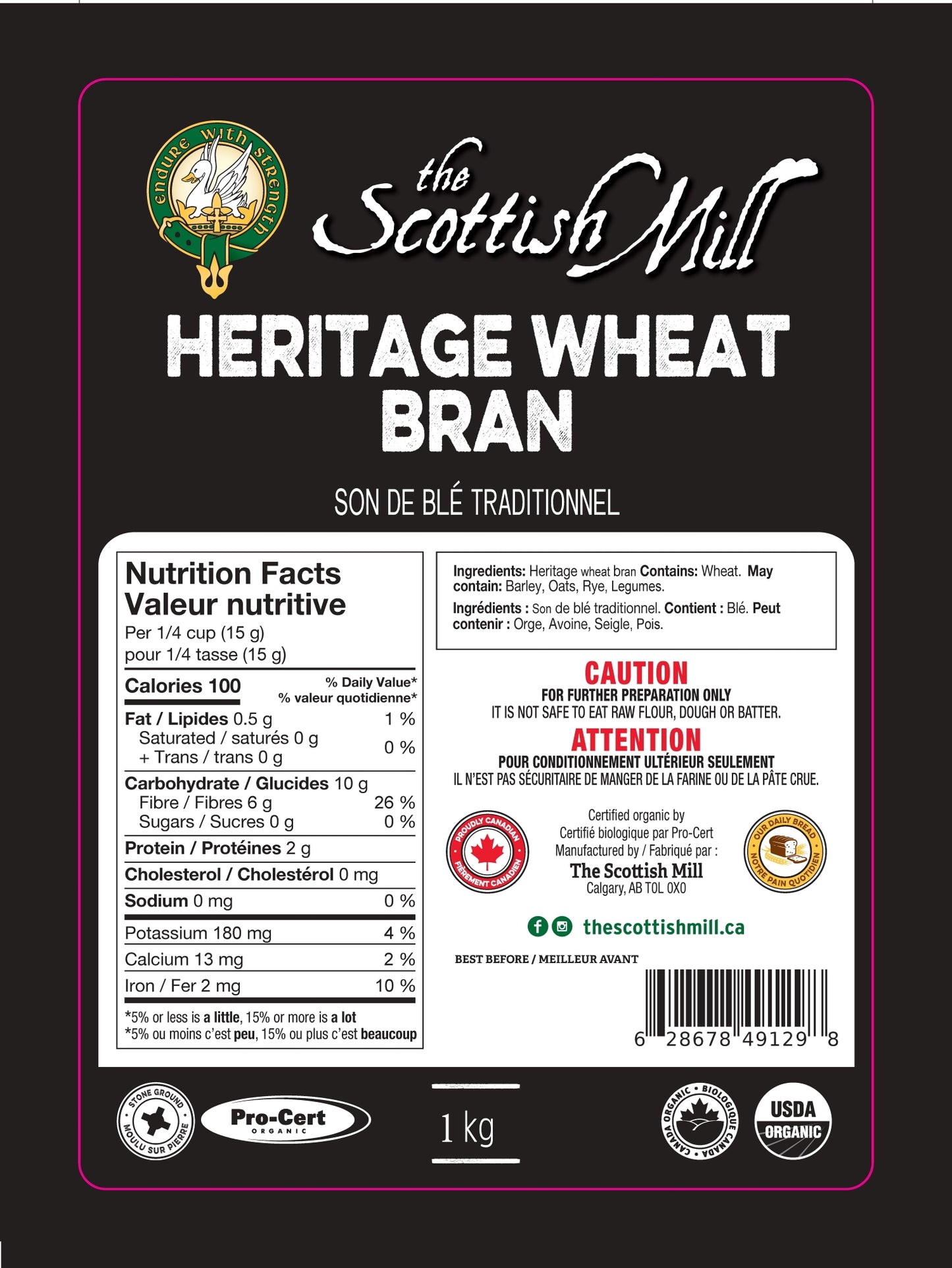 Organic Wheat Bran