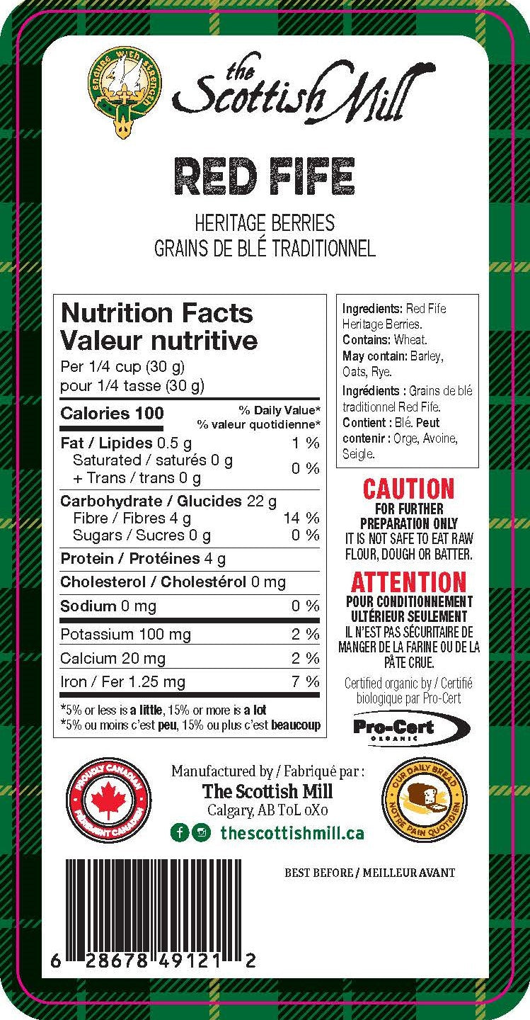 Organic Red Fife Berries - Heritage