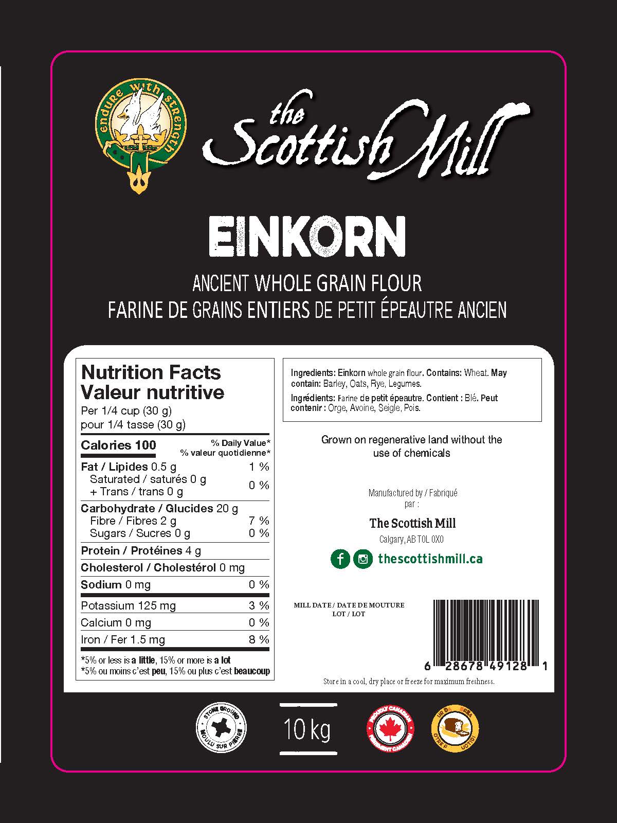 Einkorn Flour, Whole Grain - Ancient